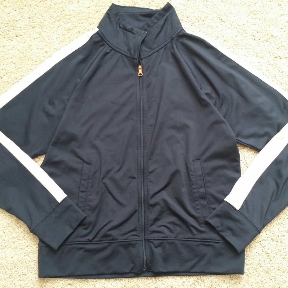 Aerie Womens Navy Zip Up Track Jacket XS